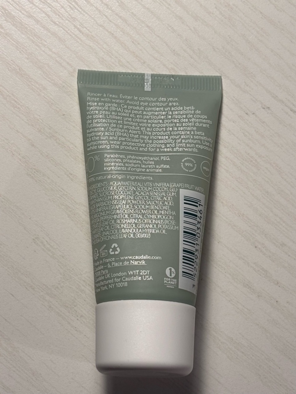 Caudalie Vinopure Purifying Gel Cleanser - Picture 2 of 3